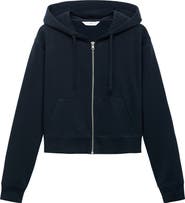 MANGO TEEN Shrunken Zip Hoodie