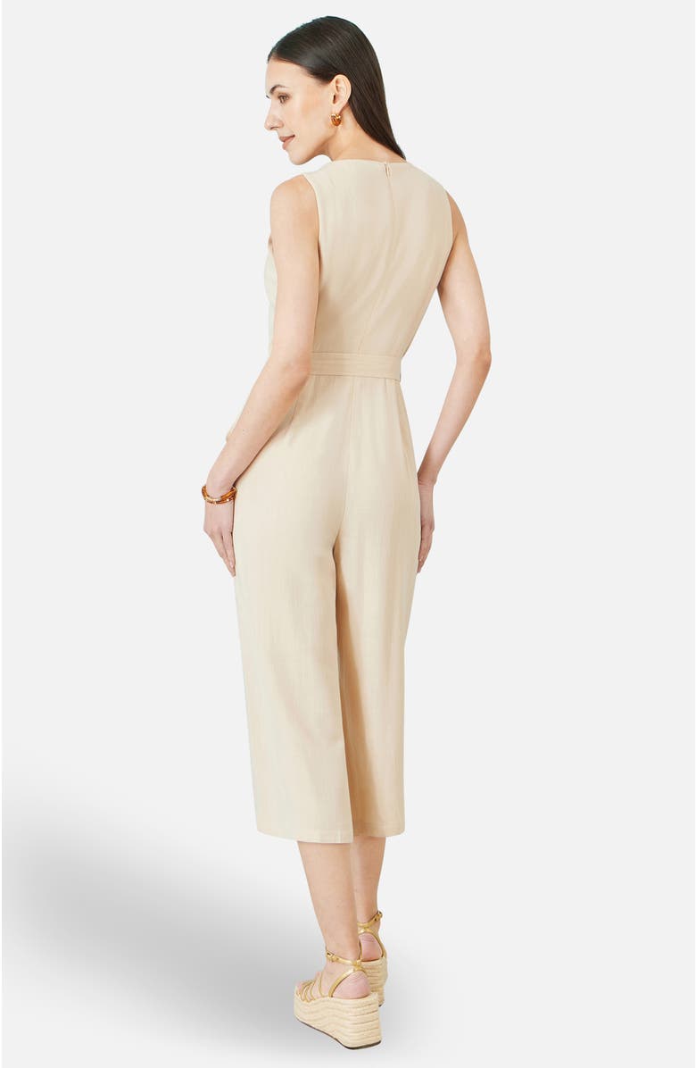 Yumi Viscose Culotte Jumpsuit, Alternate, color, Natural