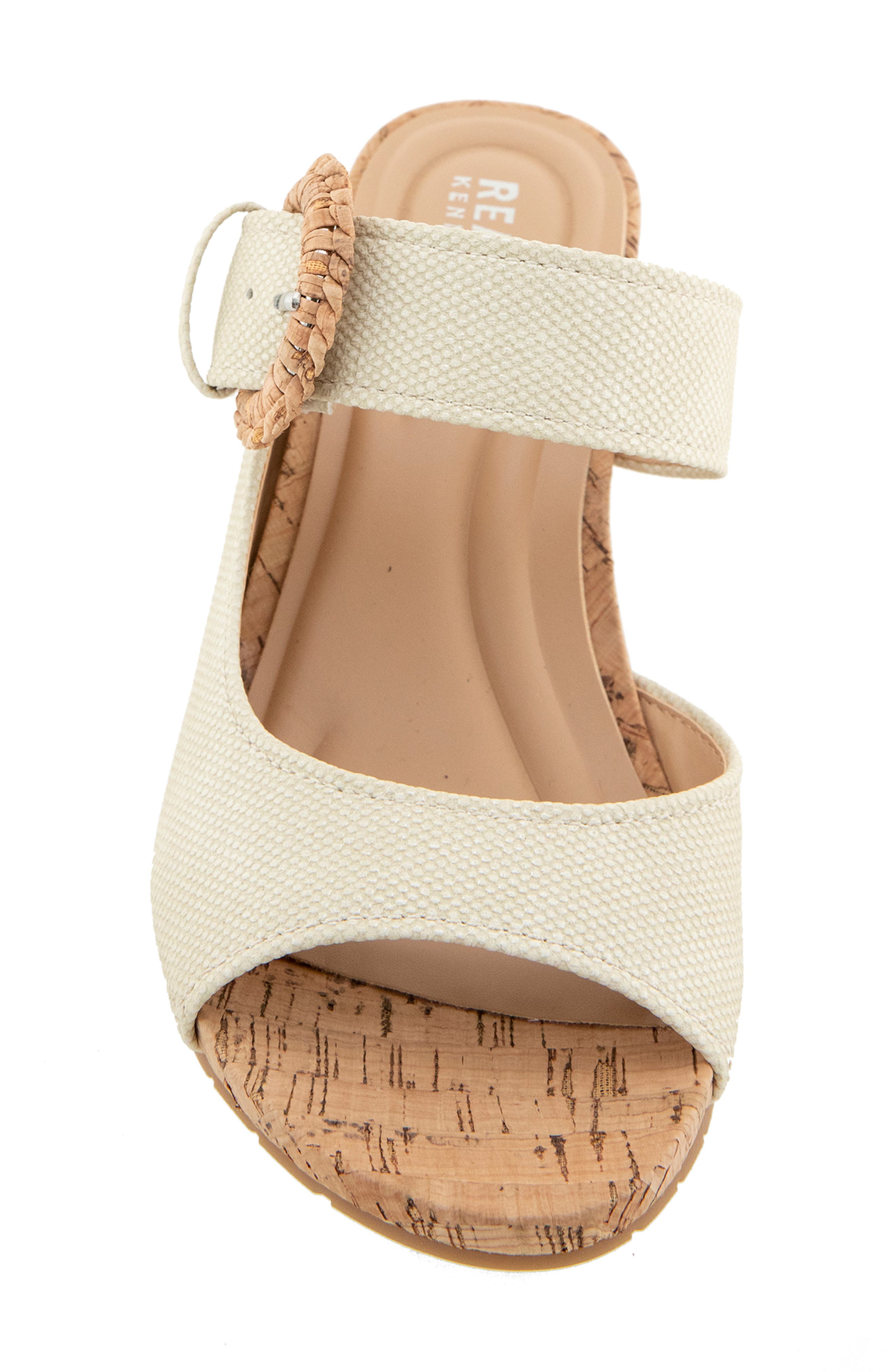 Reaction Kenneth Cole Gibbs Wedge Sandal, Alternate, color, Oatmeal