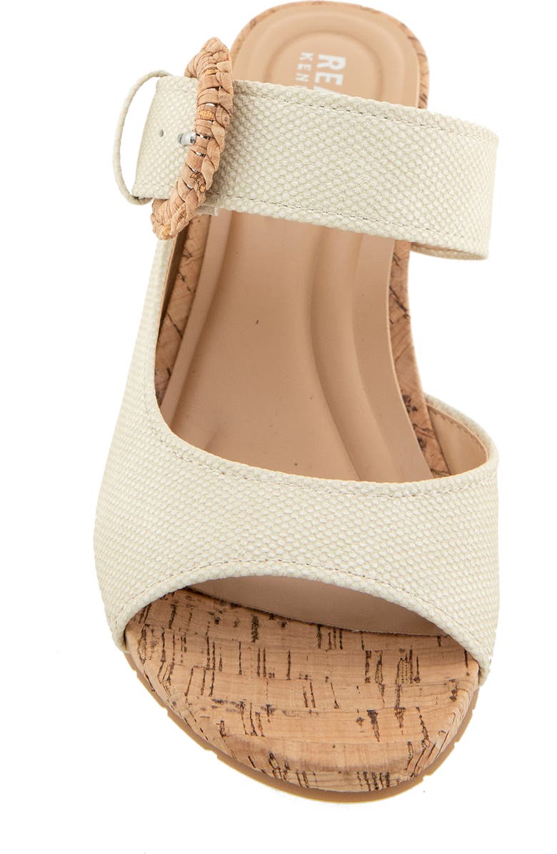 Reaction Kenneth Cole Gibbs Wedge Sandal, Alternate, color, Oatmeal