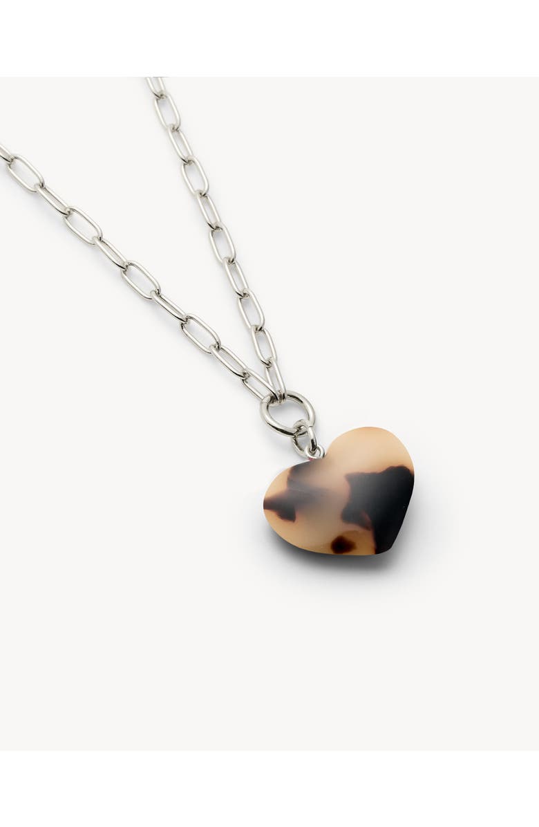 MACHETE Mini Heart Pendant Necklace, Alternate, color, Blonde Tortoise