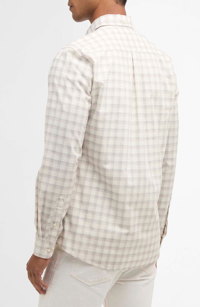 Barbour Bramwell Check Button Down Shirt, Alternate, color, Whisper White