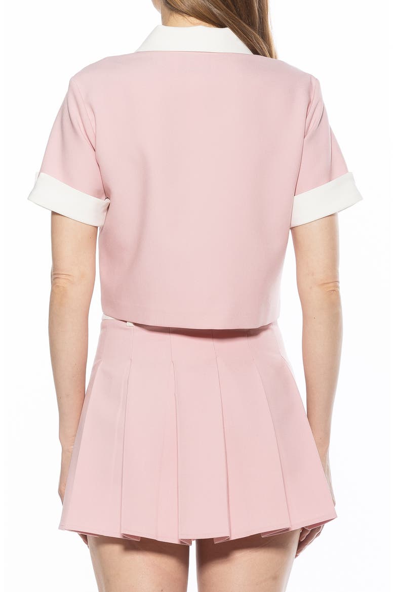 Emery Collared Button-Up Shirt, Alternate, color, PINK