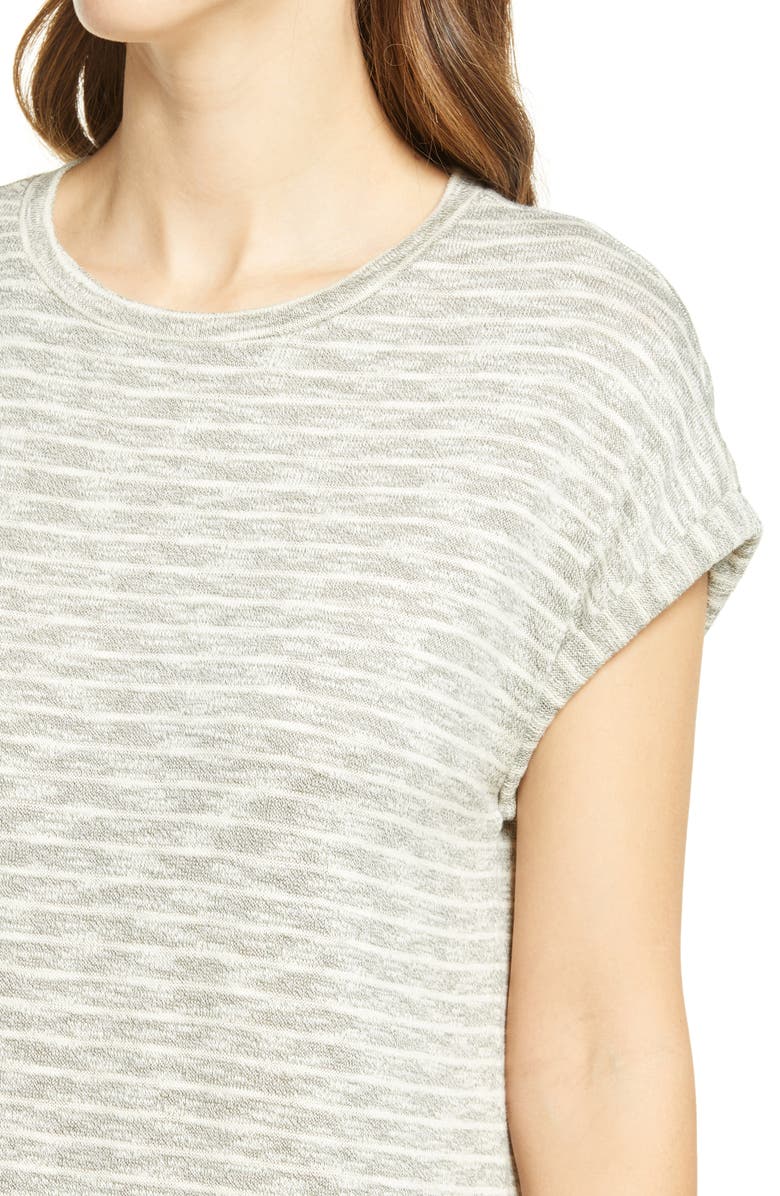 Caslon<sup>®</sup> Roll Sleeve T-Shirt Dress, Alternate, color, 