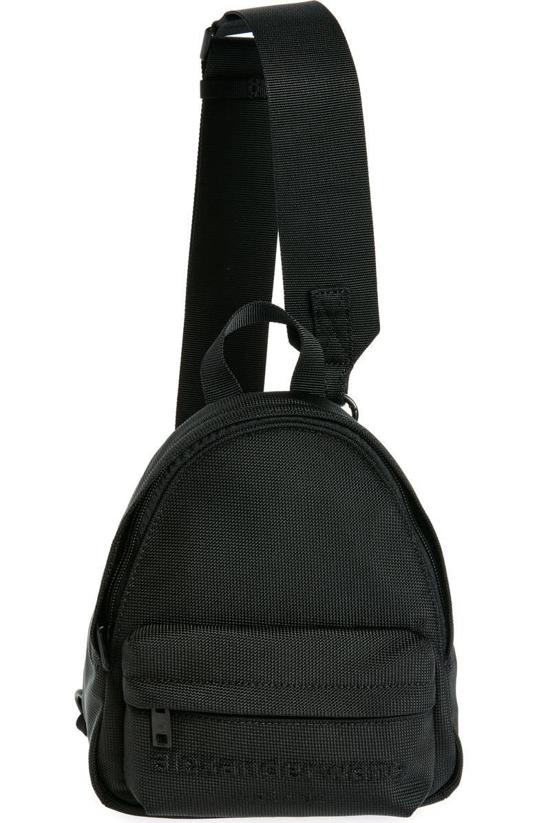 Alexander Wang Mini Punch Nylon Sling Backpack, Main, color,