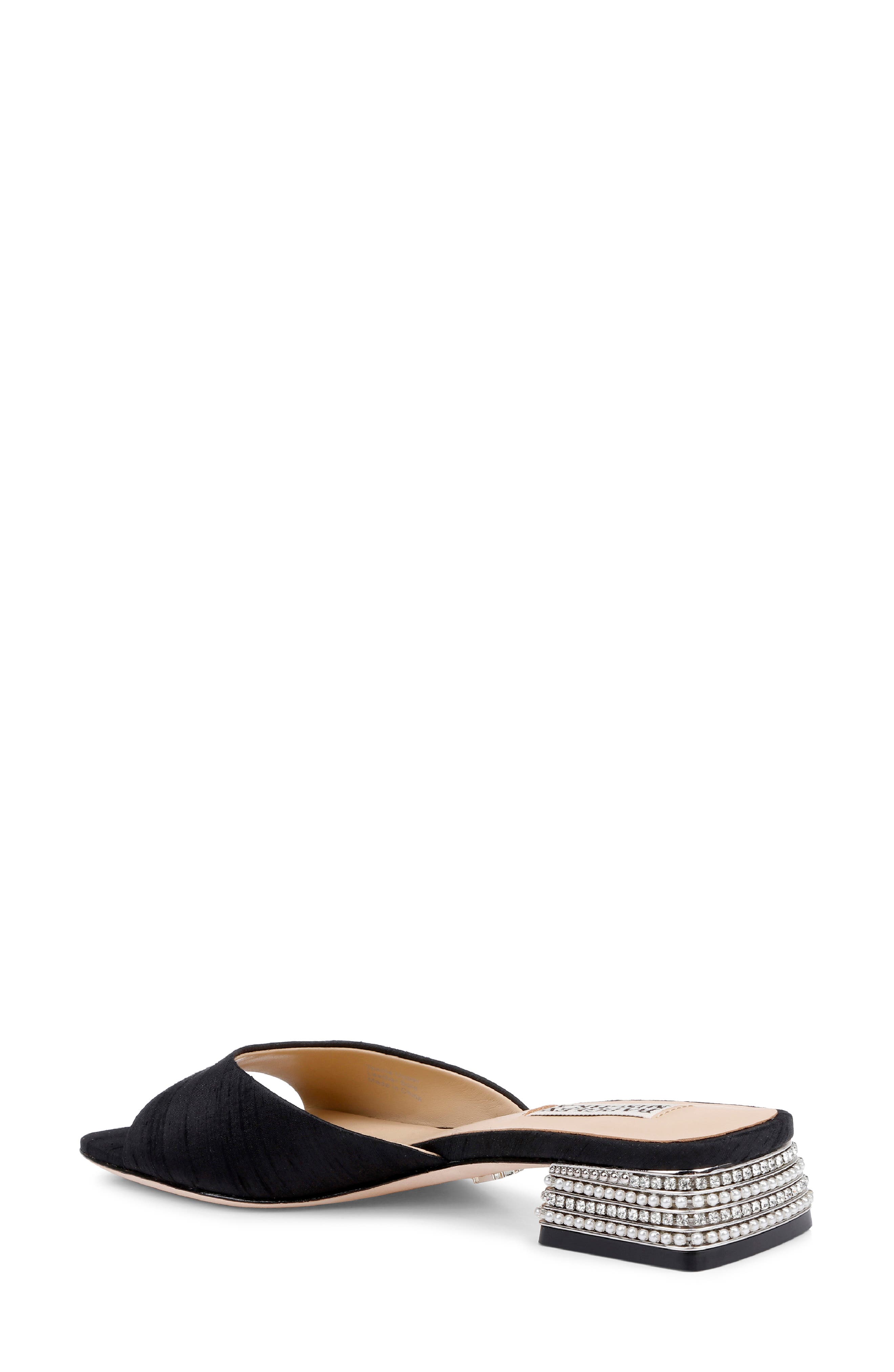 BADGLEY MISCHKA Oahu Slide Sandal, Alternate, color, Black Silk