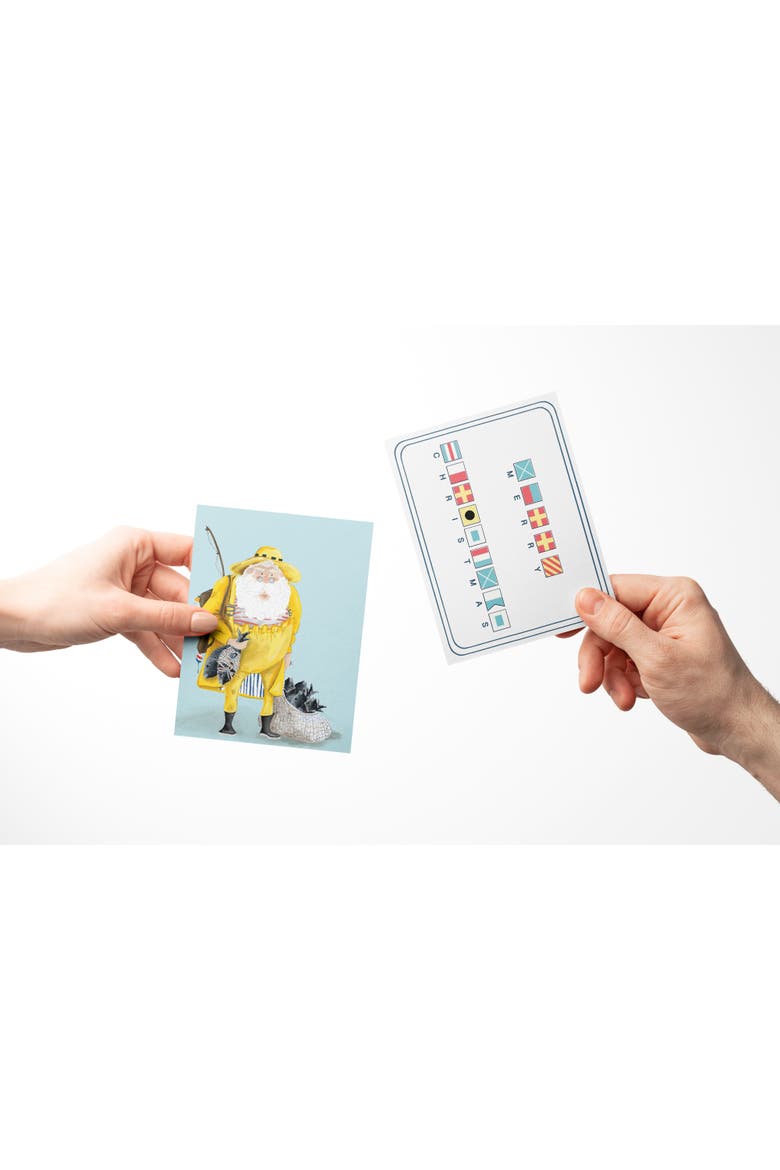 Holiday/Christmas Nautical Assorted Set of Greeting Cards, Alternate, color, Multi-Pack
