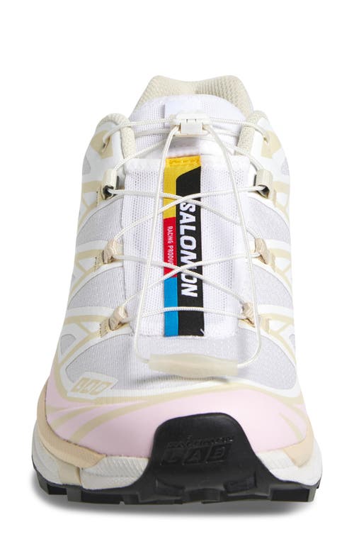 Salomon Gender Inclusive Xt-6 Sneaker In White
