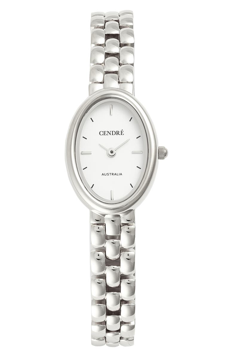 CENDRE Phoebe Bracelet Watch, 28mm X 21mm, Main, color, Silver
