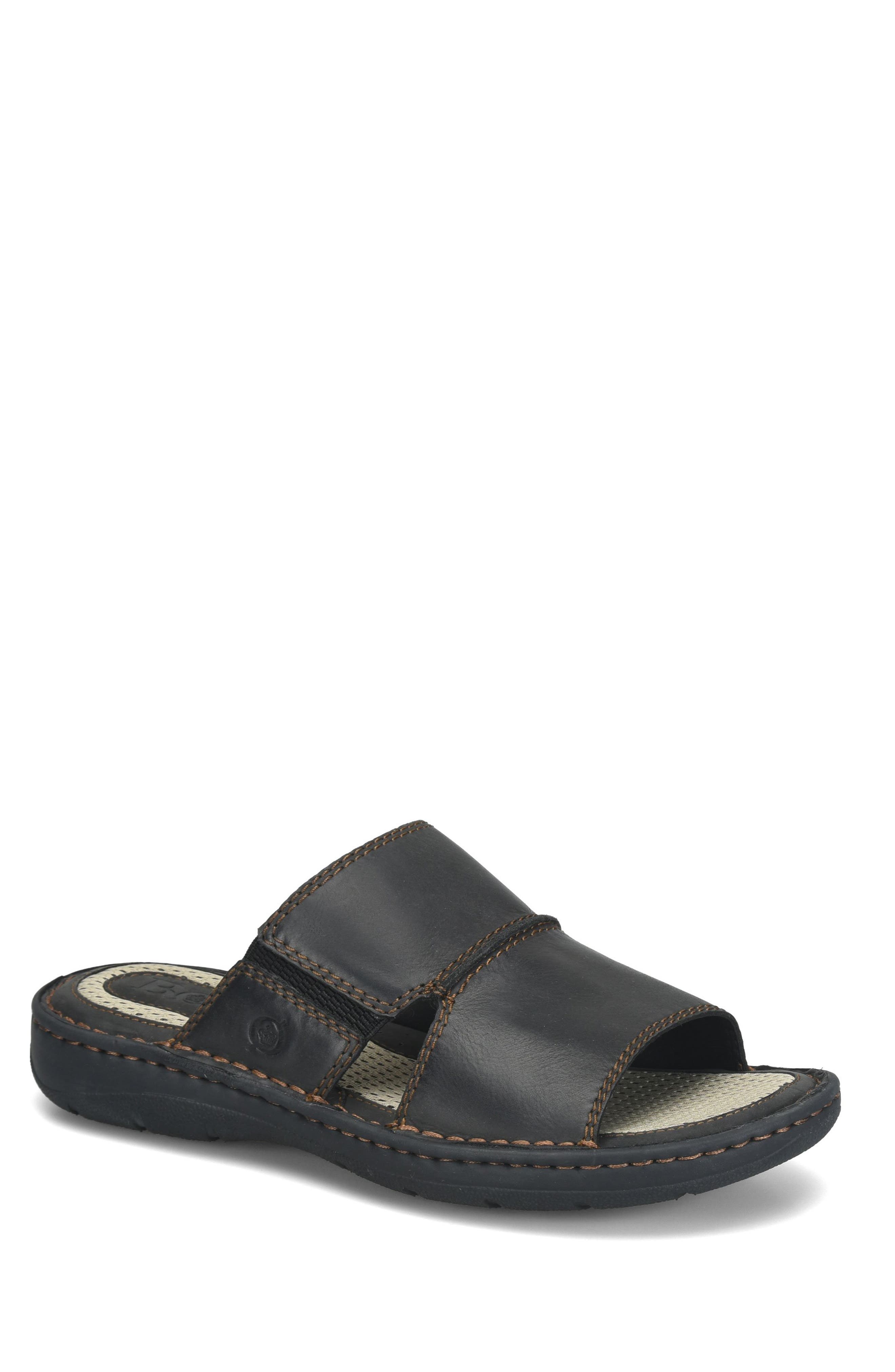 Børn Moyer Slide Sandal, Main, color, Black F/ G