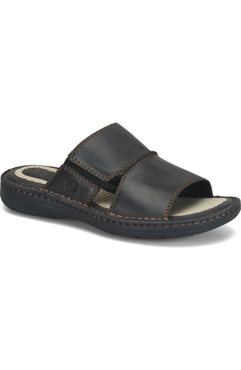 Børn Moyer Slide Sandal, Main, color, Black F/ G
