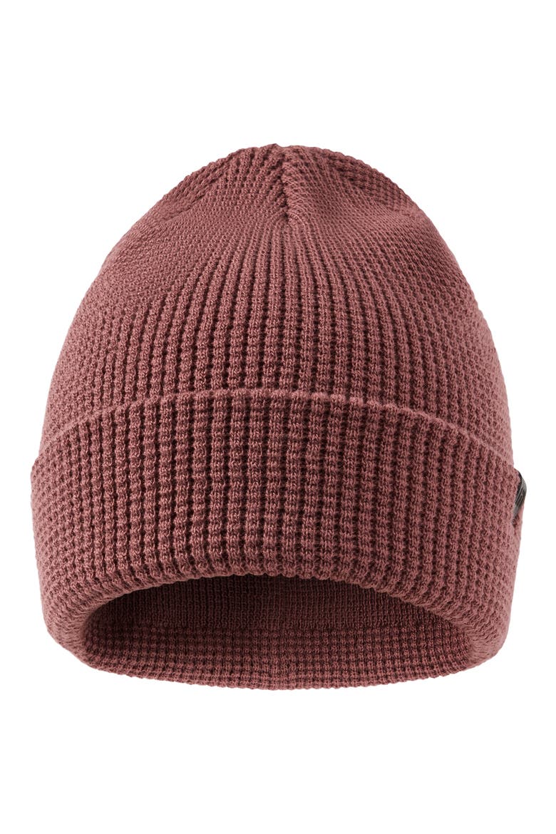 Cloud Waffle Beanie, Alternate, color, ROAN ROUGE