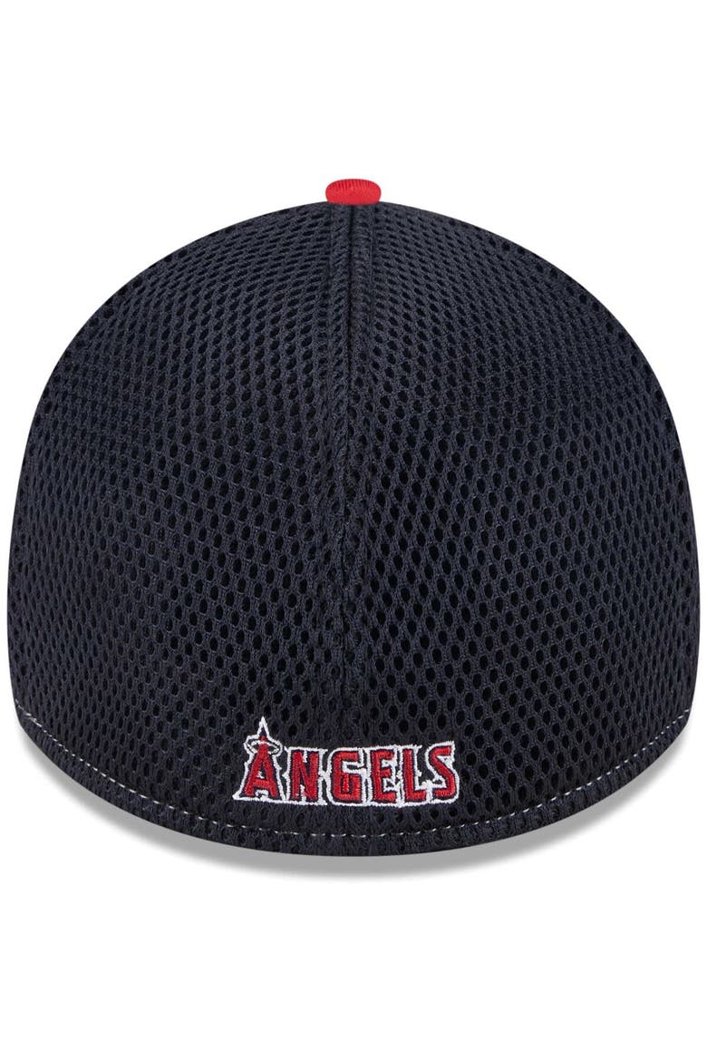 Men's New Era Red Los Angeles Angels Neo 39THIRTY Flex Hat, Alternate, color, Red
