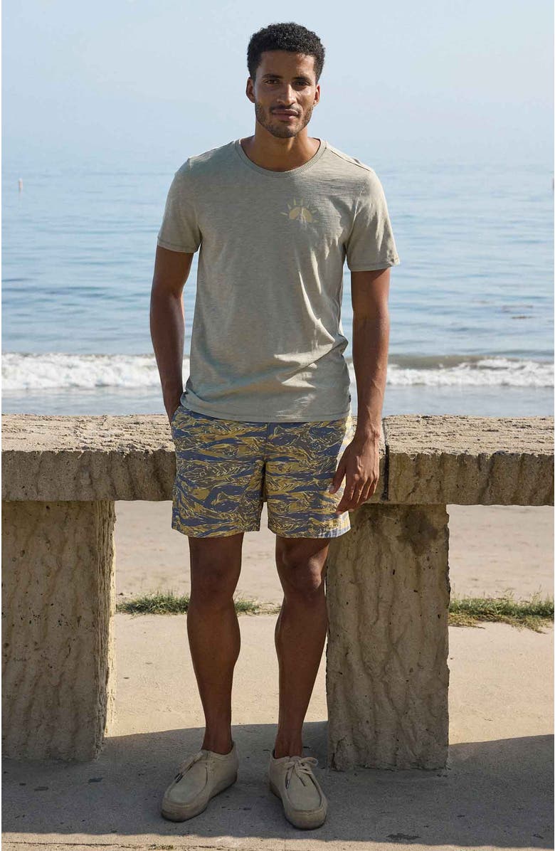 Toad & Co Men's Boundless Pull-On Short, Alternate, color, Blue Shadow Camo Print