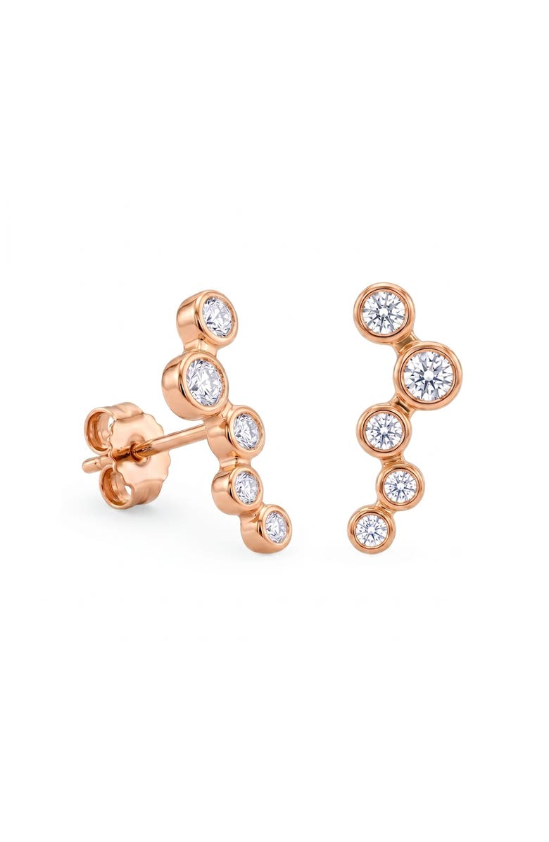 Spero London Star Cluster Stud Earring Sterling Silver, Main, color, Rose Gold