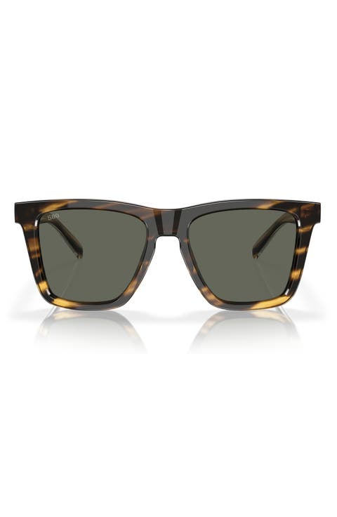 Keramas 54mm Polarized Square Sunglasses