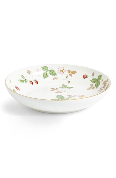 Wild Strawberry Bone China Pasta Bowl