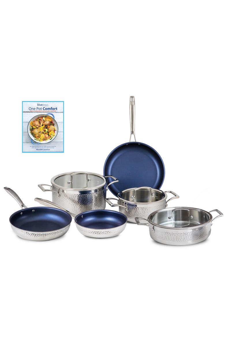 Blue Jean Chef 9-Piece Stainless Steel Cookware Set, Main, color, Silver