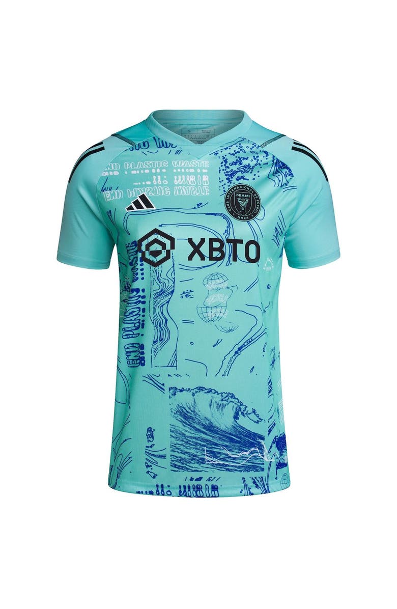 adidas Women's adidas Green Inter Miami CF 2023 One Planet Replica Jersey, Alternate, color,