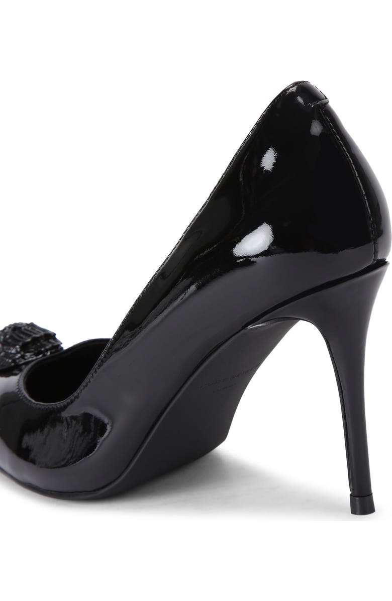Kurt Geiger London Belgravia Eagle Pointed Toe Court Pump, Alternate, color, Black