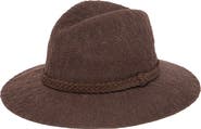 San Diego Hat Faux Suede Trim Knit Fedora