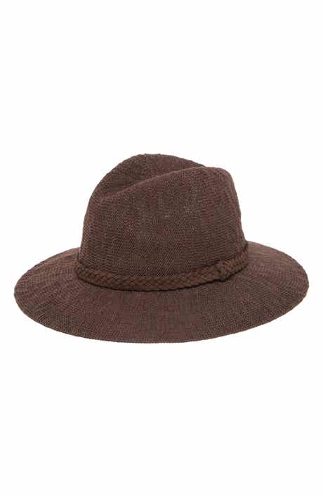 San Diego Hat Faux Suede Trim Knit Fedora
