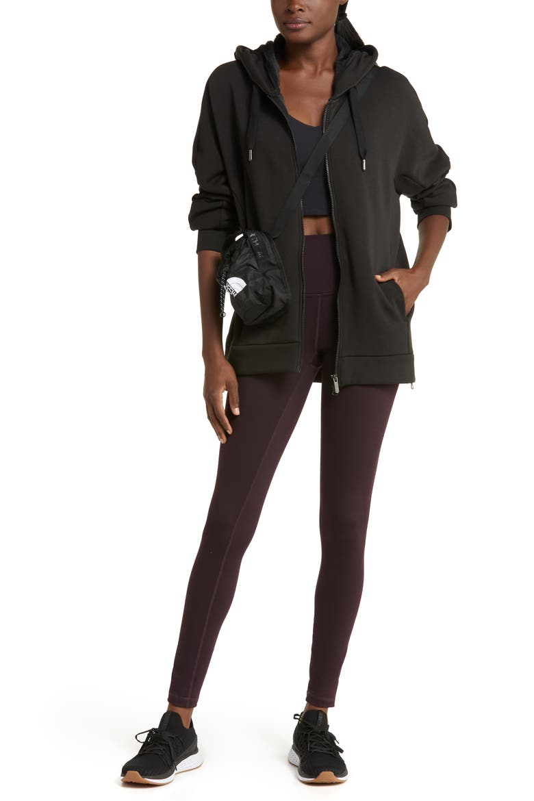 Amazing Fleece Full Zip Hoodie, Alternate, color, BLACK