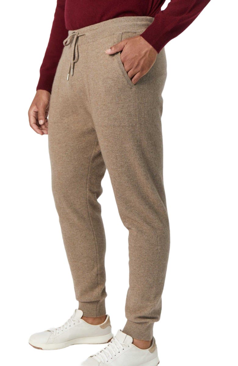GOBI Mongolian Cashmere Men's Cashmere  Jogger, Alternate, color, Taupe