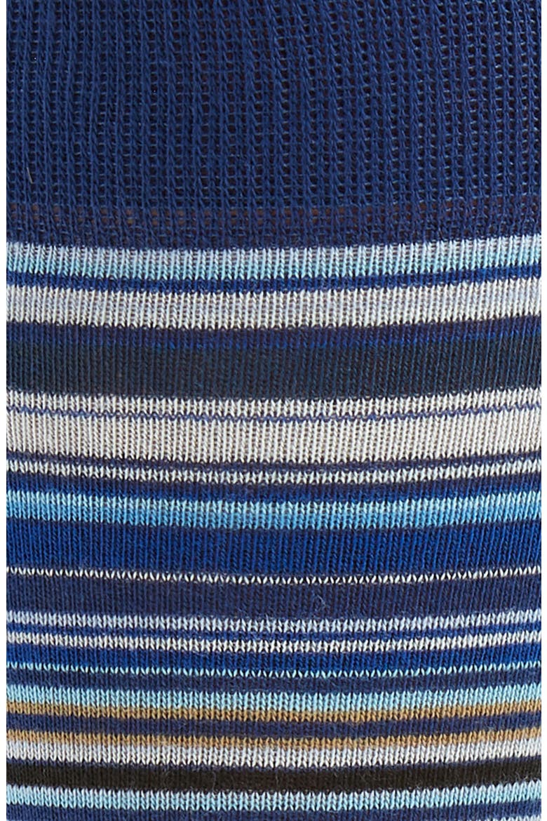 Stripe Cotton Blend Crew Socks, Alternate, color, NAVY