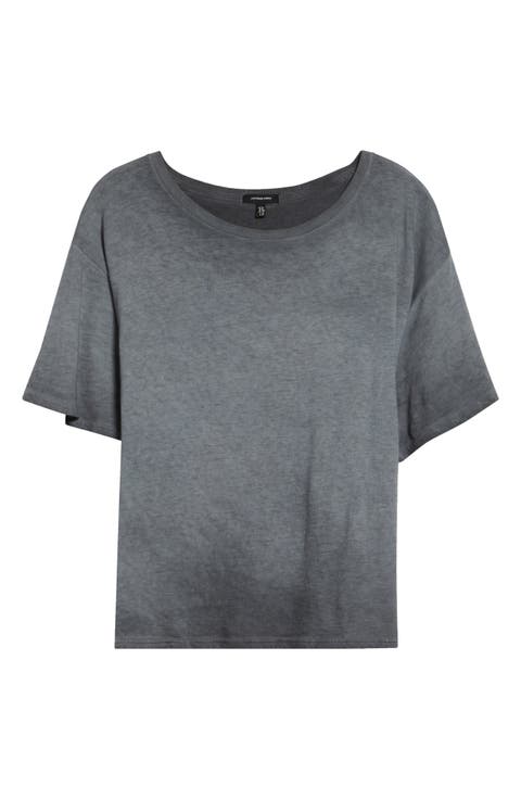 Tight Waist Cotton & Cashmere T-Shirt