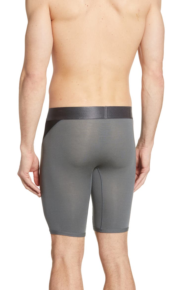 Second Skin Wave Colorblock Boxer Briefs, Alternate, color, BLACK/TURBULENCE