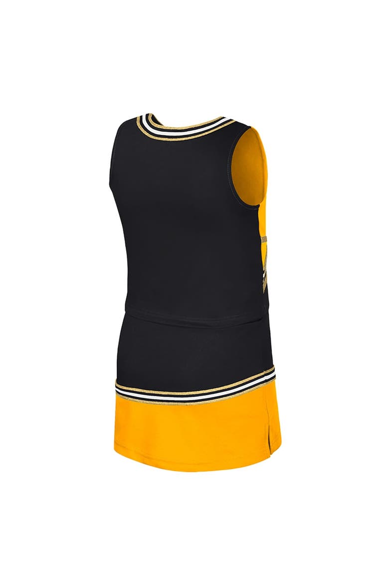 Girls Youth Colosseum Black Iowa Hawkeyes Lollipop Park Cheer Two-Piece Set, Alternate, color, Black