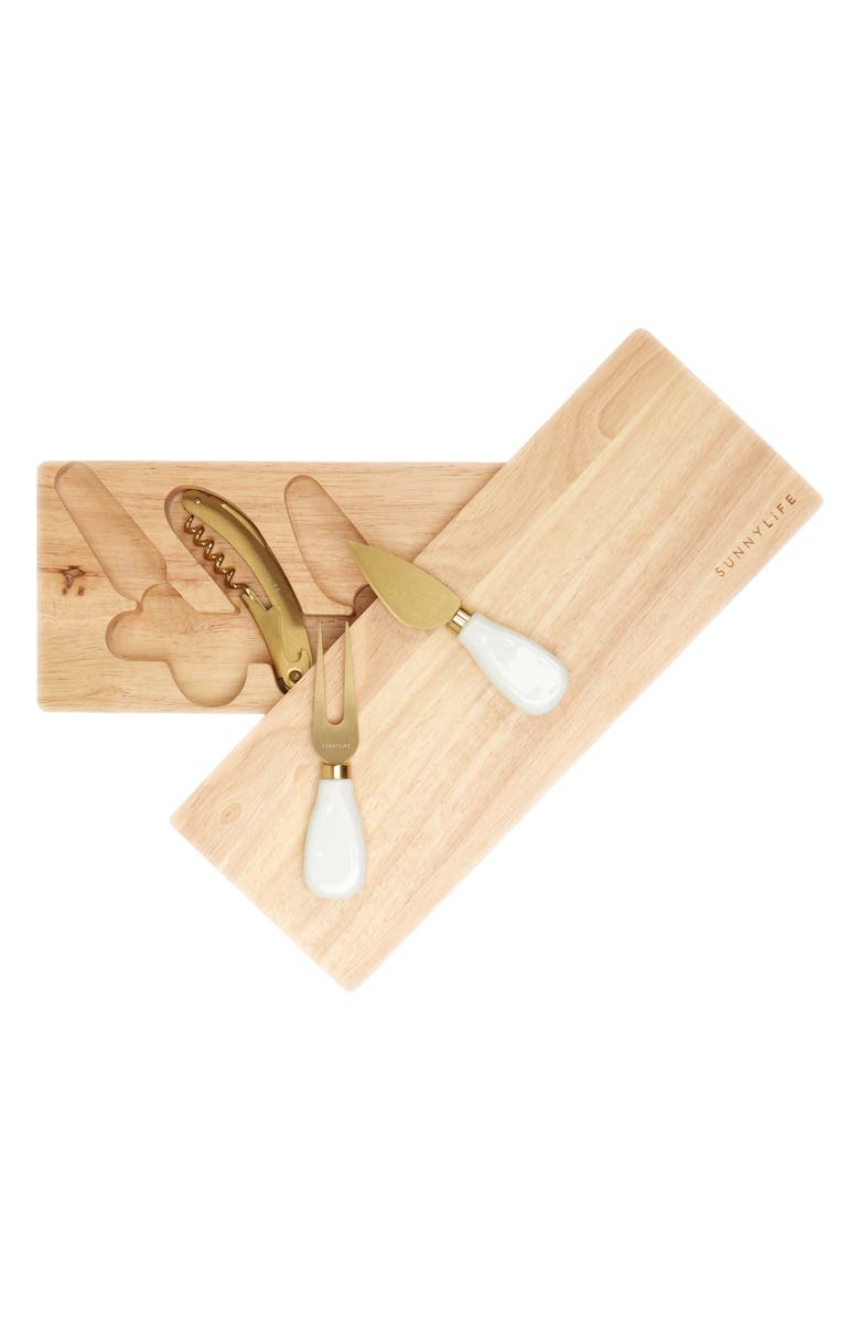 Sunnylife Travel Cheese Set, Main, color,