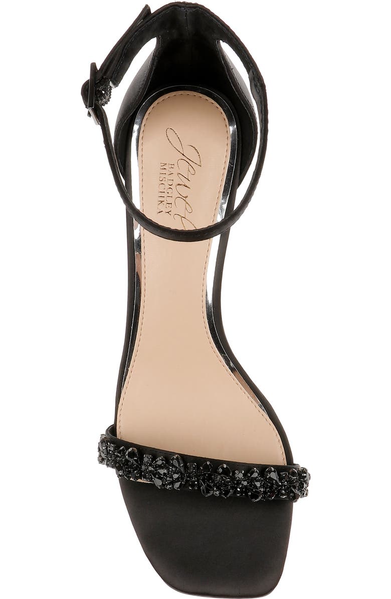 Jewel Badgley Mischka Angel Kitten Heel Ankle Strap Sandal, Alternate, color,