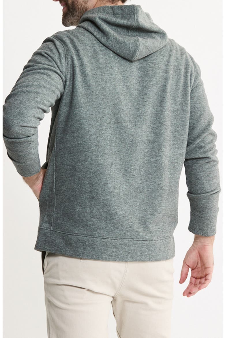 Textured Pullover Hoodie, Alternate, color, CHARCOAL