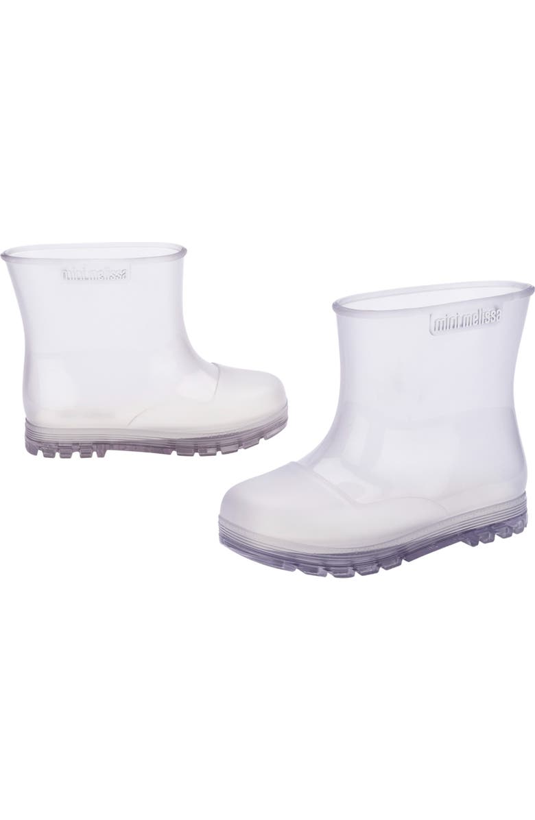 Mini Melissa Kids' Welly Rain Boots, Alternate, color, Clear