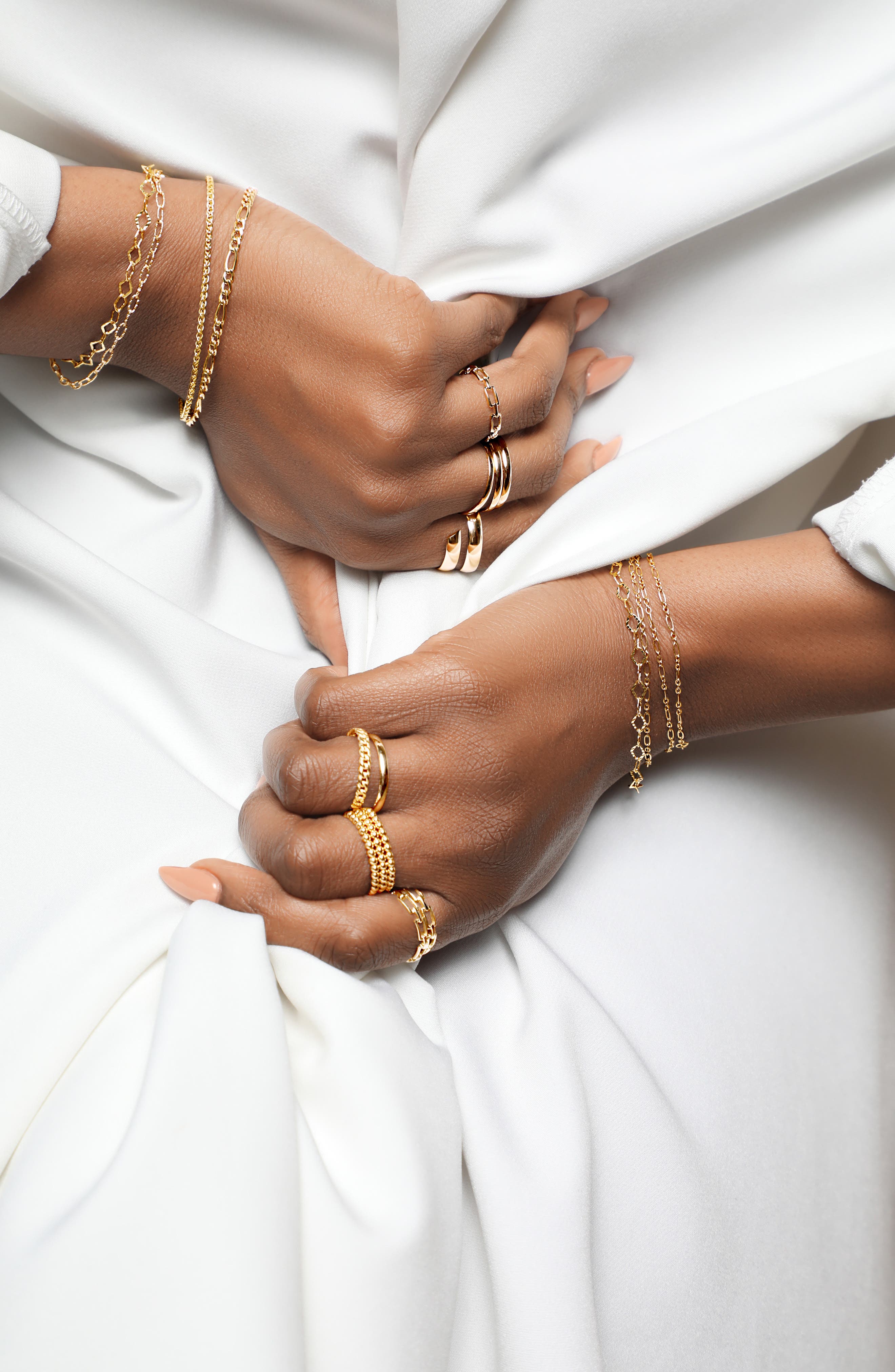 Женские аксессуары Bony Levy 14K Gold Beveled Edge Bypass Ring — фото 8