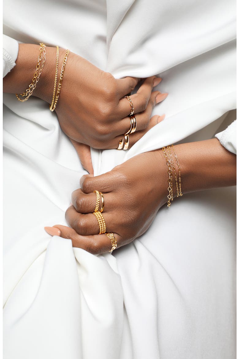 Open Link Chain Bracelet (Nordstrom Exclusive), Alternate, color, YELLOW GOLD