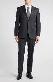 Canali Siena Regular Fit Pinstripe Super 130s Wool Suit
