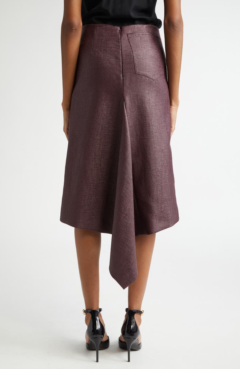 FERRAGAMO Asymmetric Cascade Detail Skirt, Alternate, color,