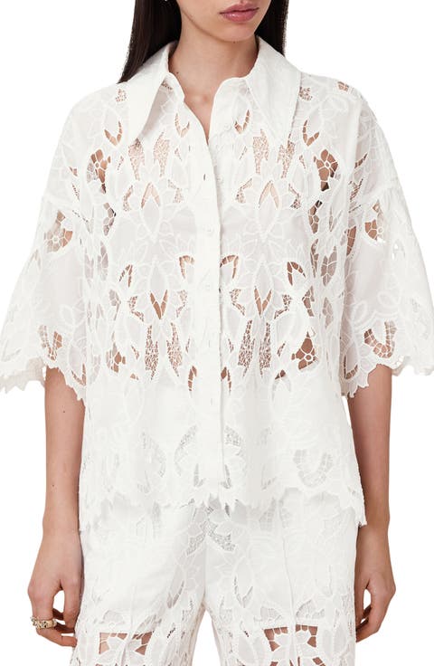 Charli Embroidered Button-Up Shirt