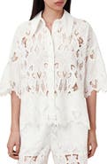 AllSaints Charli Embroidered Button-Up Shirt