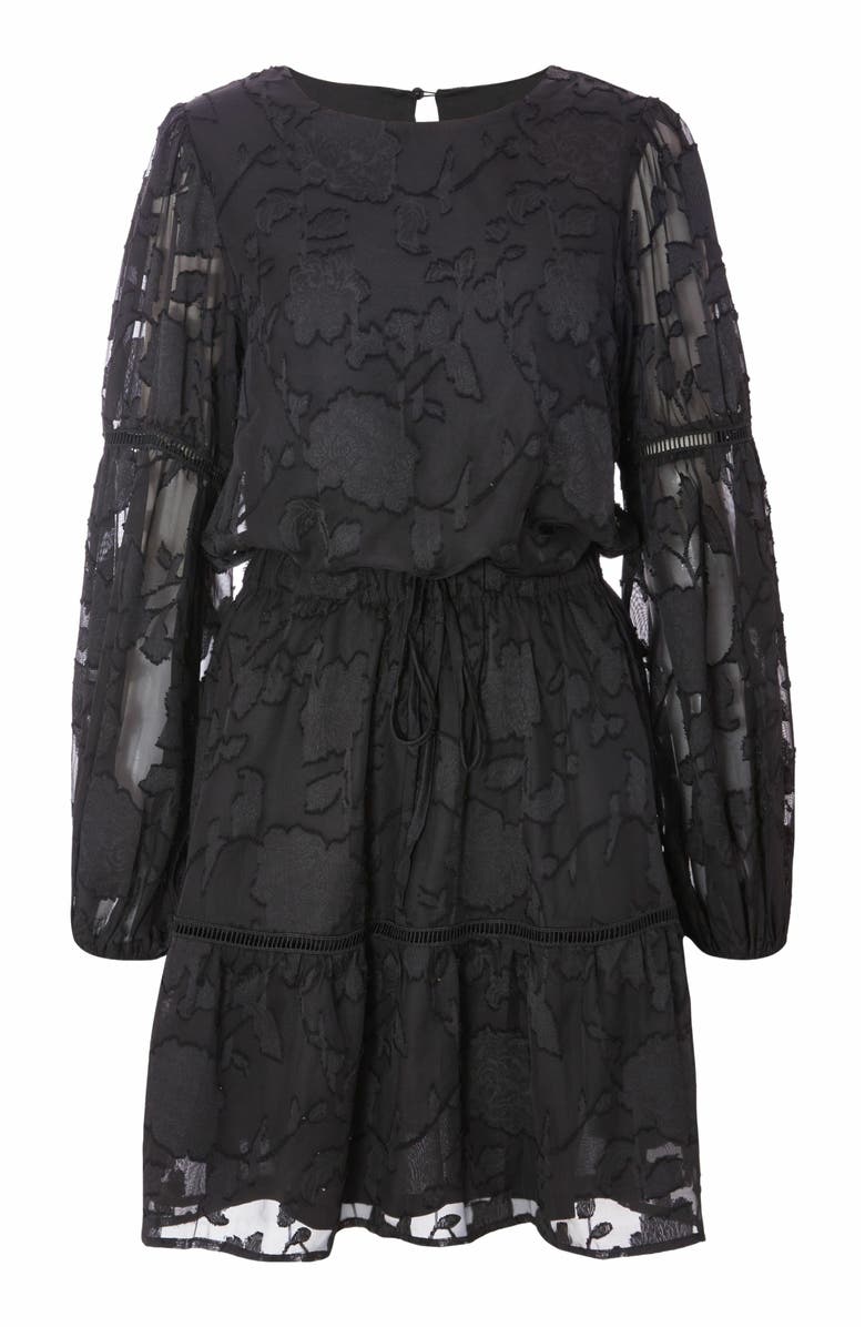 QUIZ Jacquard Mini Skater Dress, Alternate, color,