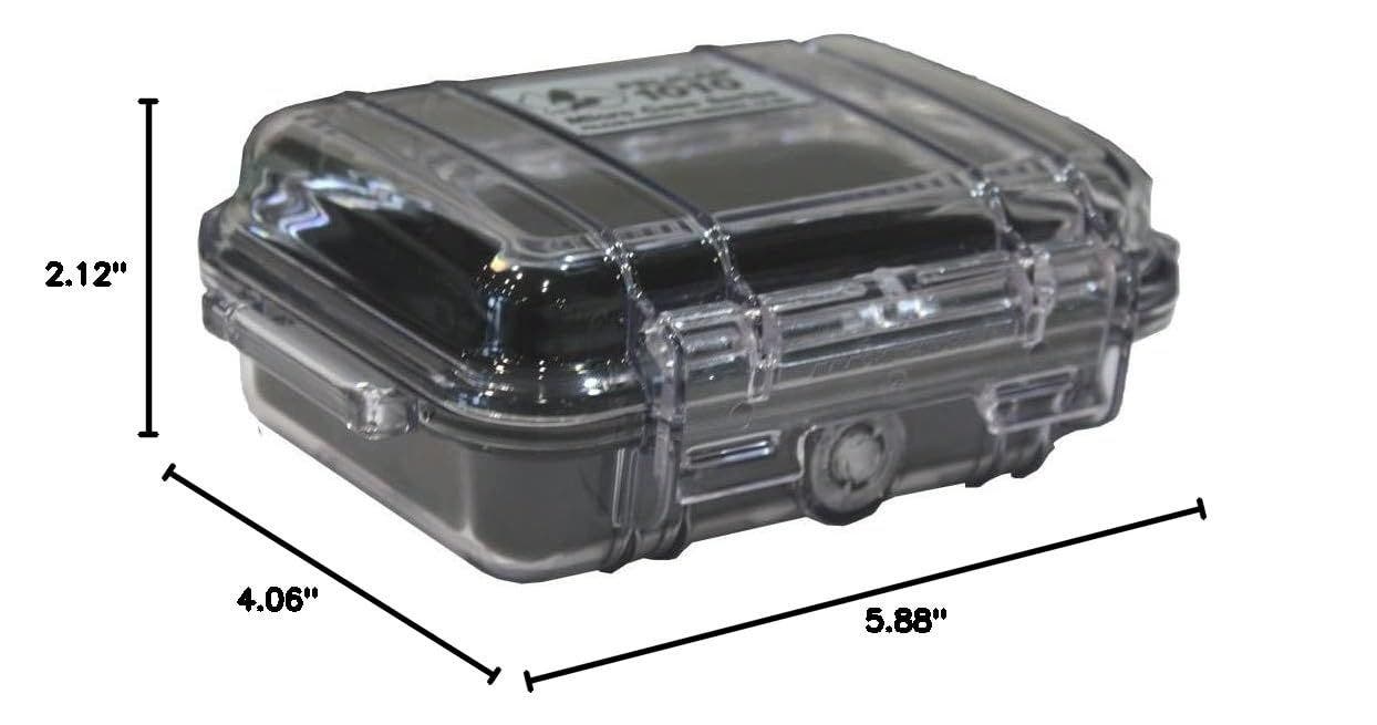 Pelican 1010 Micro Case  for iPhone, Cell Phone, GoPro, Camera, and More, Alternate, color, Yellow/Clear