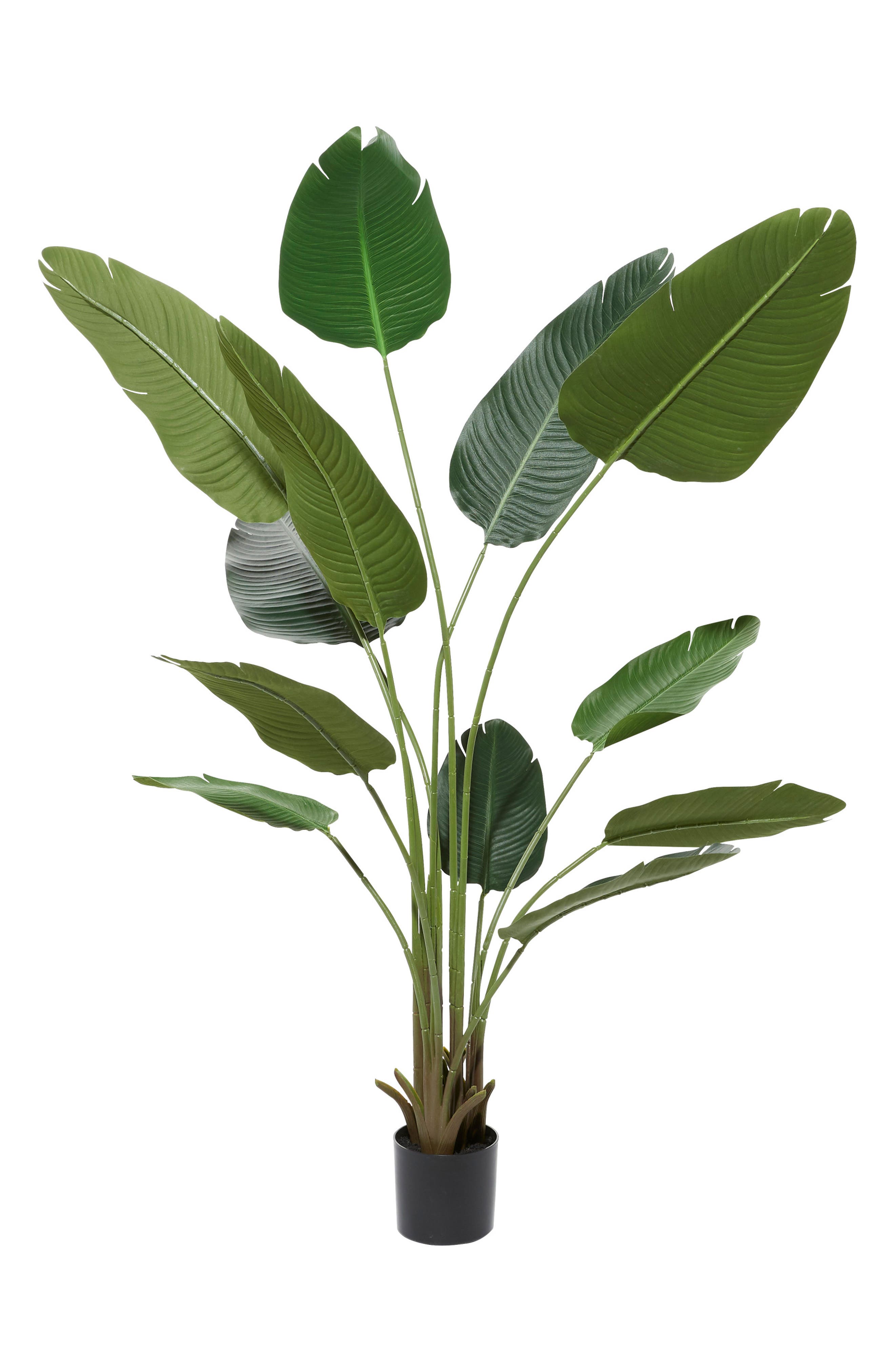 GINGER BIRCH STUDIO Green Faux Foliage Artificial Potted Plant