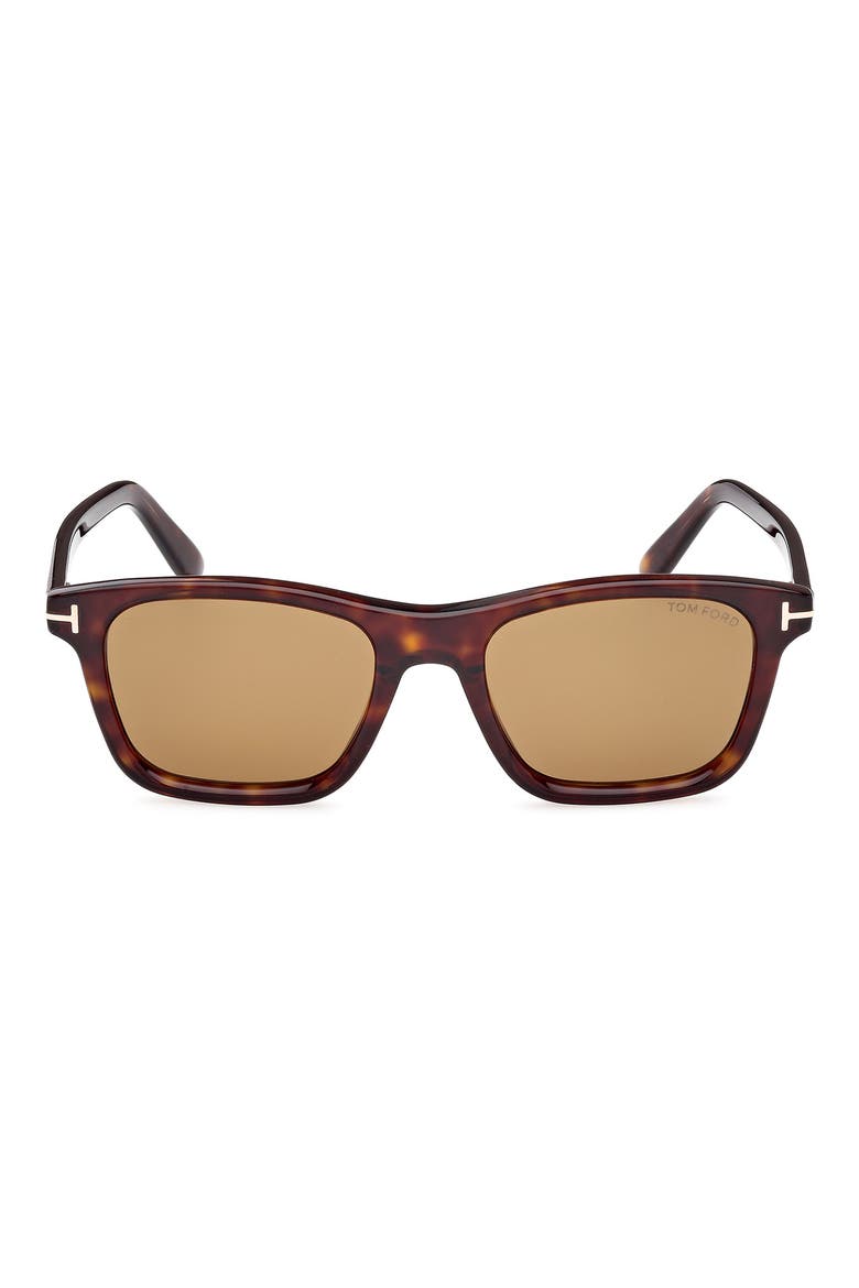 Barron 54mm Square Sunglasses, Main, color, HAVANA ECO / T LOGO / BROWN