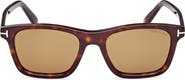 TOM FORD Barron 54mm Square Sunglasses