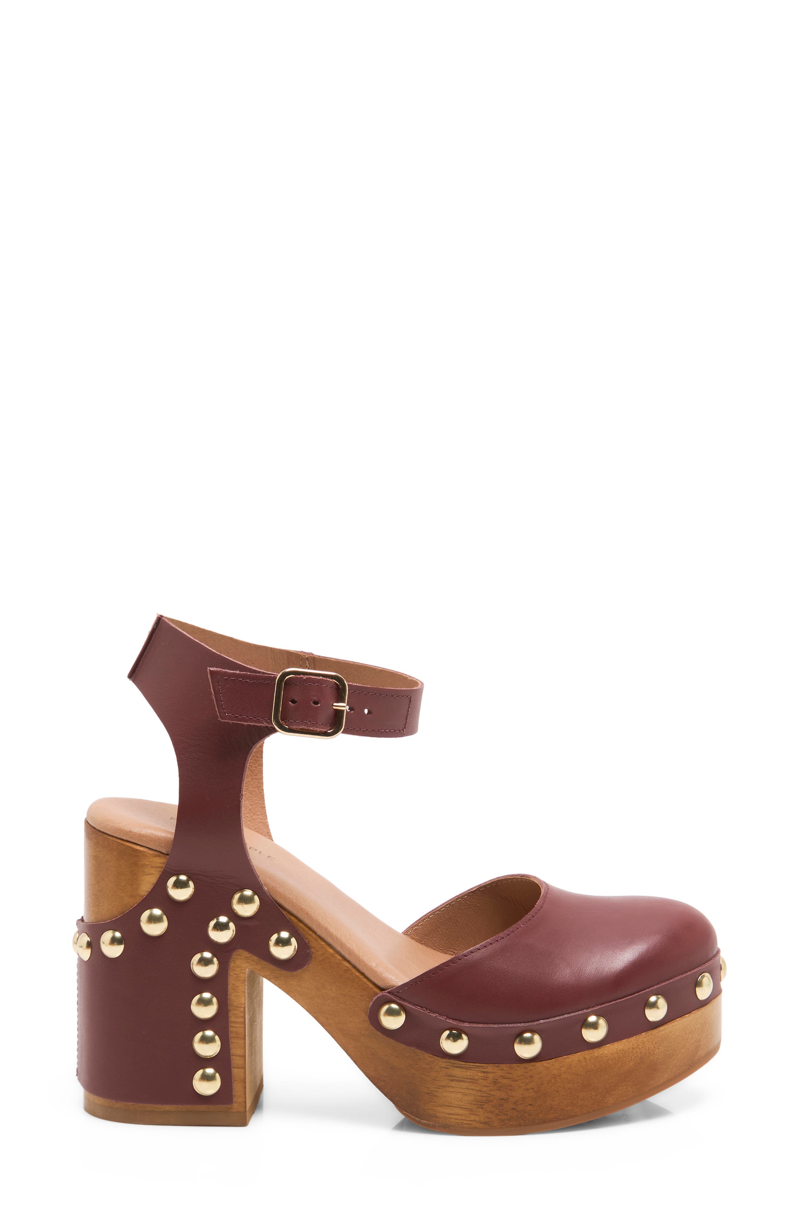 Cecelia Studded Platform Pump, Alternate, color, MAHOGANY AMBER