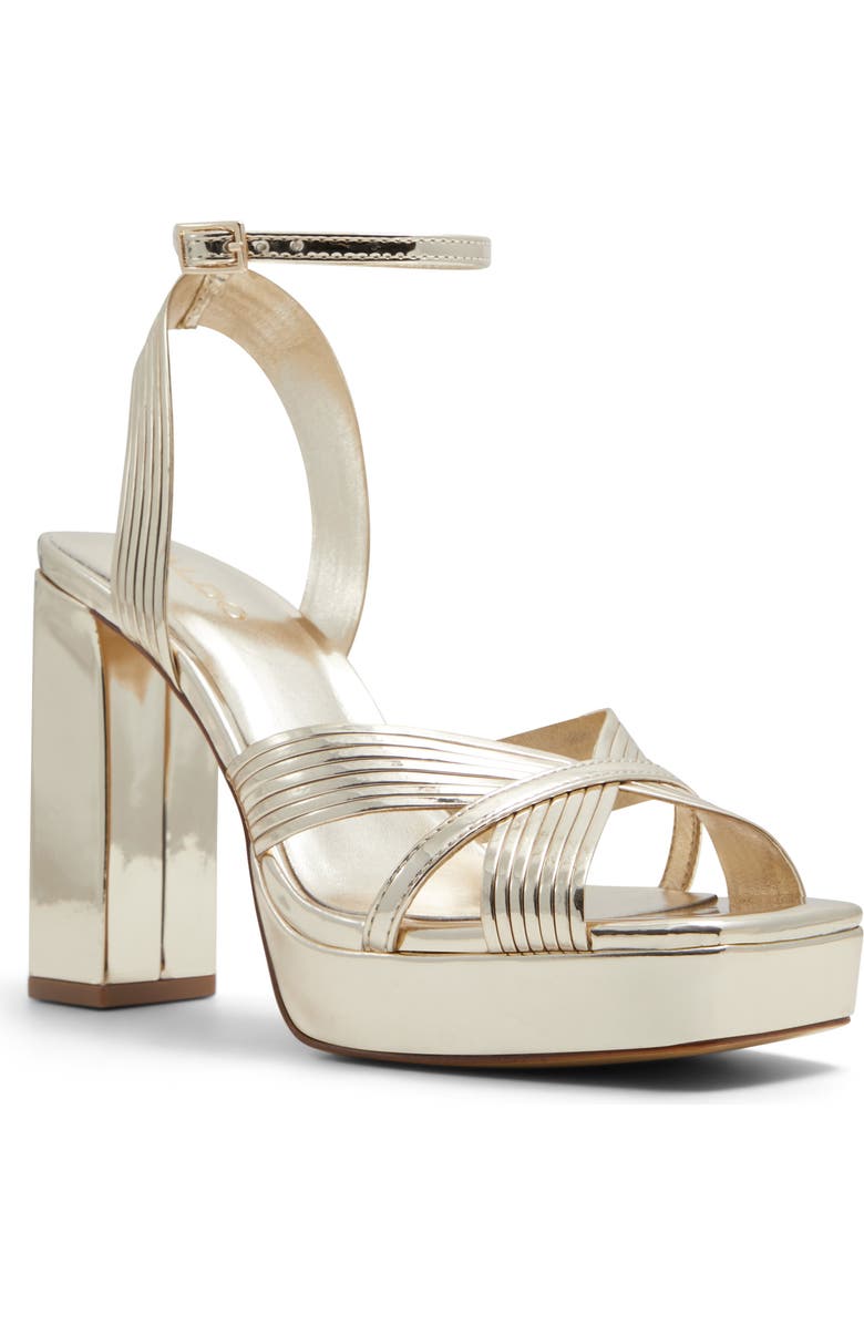 ALDO Nadie Ankle Strap Platform Sandal, Main, color,
