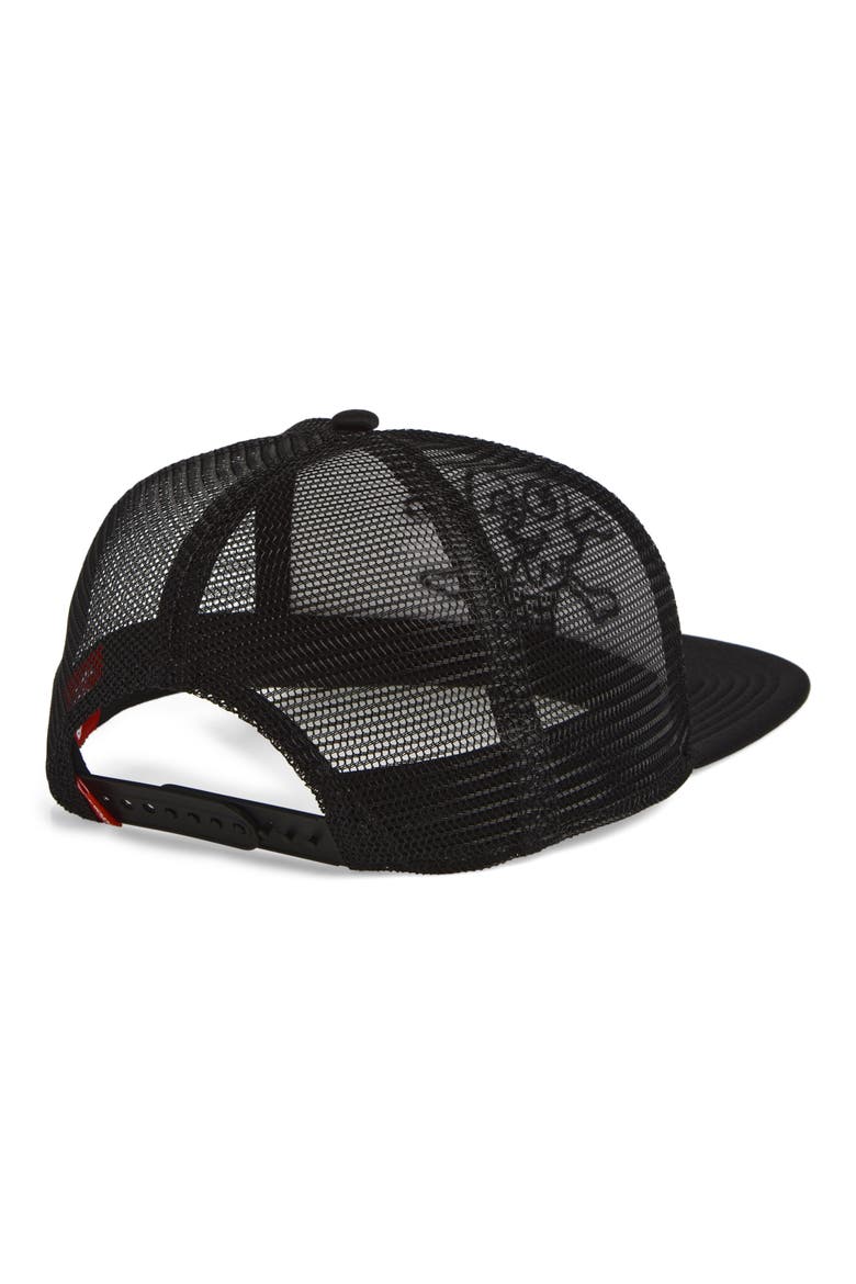 Espresso Trucker Hat, Alternate, color, BLACK